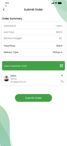 JOOS application dashboard